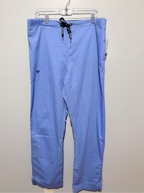 NWT Med Couture Signature Tall Scrub Pants 8705T Ceil Blue L
